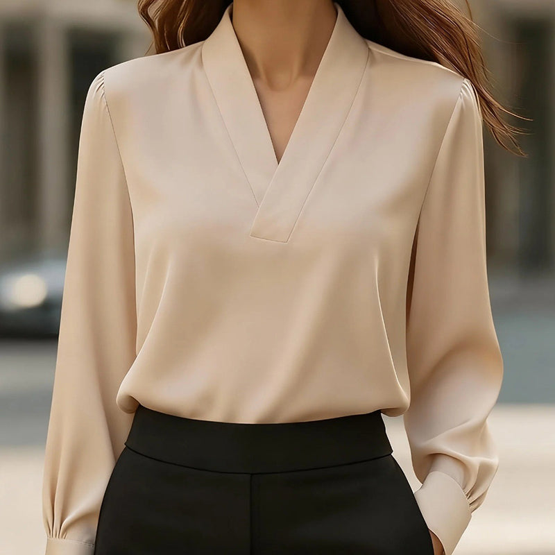 Shiny Finish Long Sleeve Dress Shirt