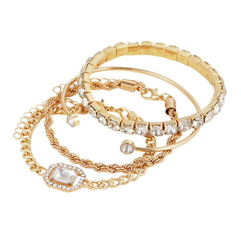 4 Pcs Crystal Bracelet