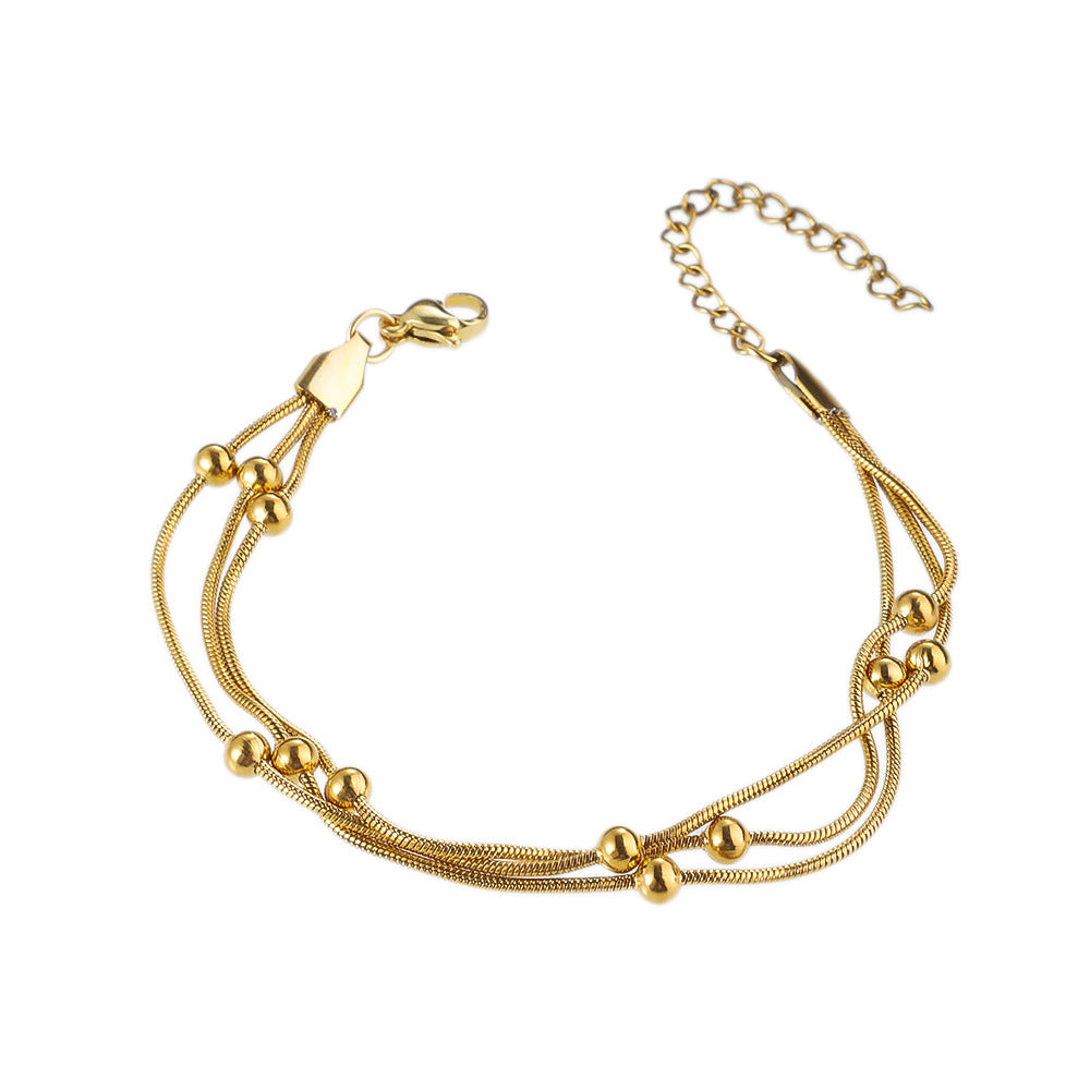 Three-layer Beaded Bracelet