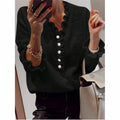Ruffle Sweaters V Neck Top