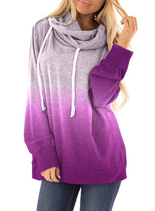 Two-colored fashion hoodies