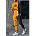 Multi-color Long Sleeve Casual Sports Men Suit