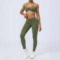 Nude Feel Workout Clothes With Chest Pad