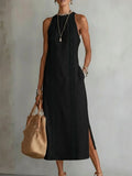 Halter Neck Sleeveless Dress