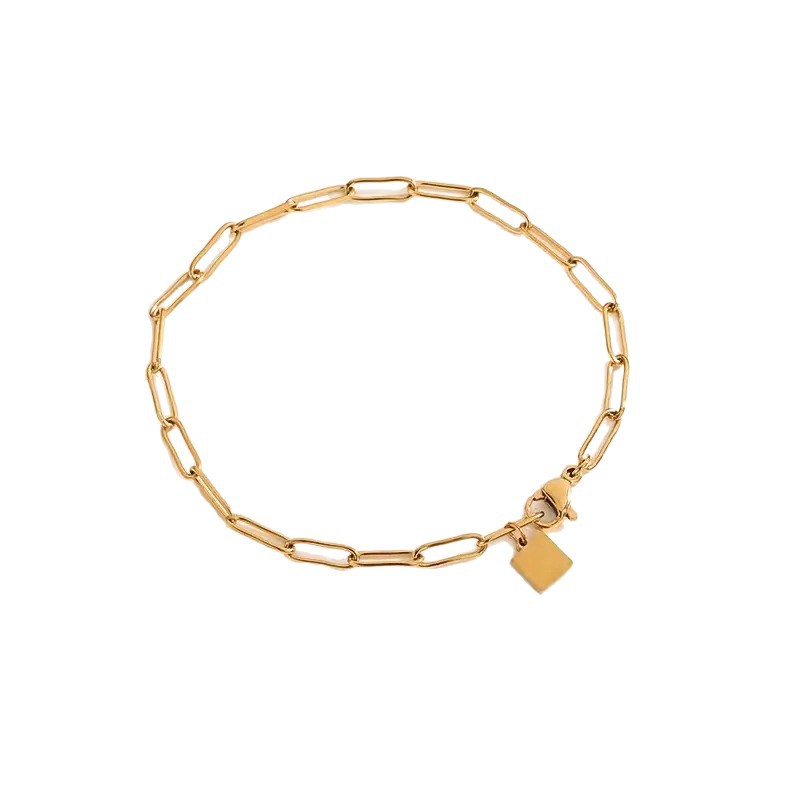 Non-fading Lock Chain Bracelet