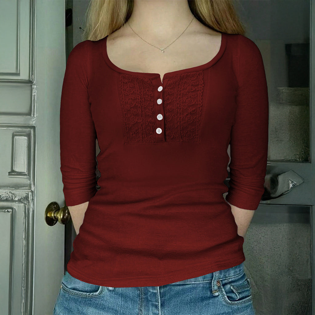 Versatile Button-down  Base T-shirt