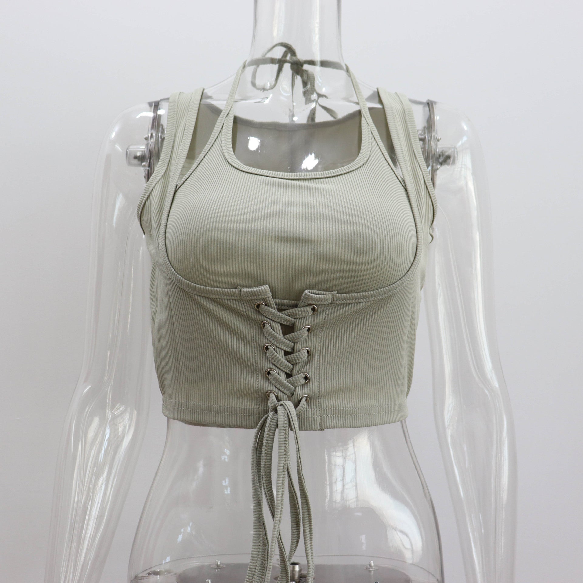 Ladies Sleeveless Tie-up Top