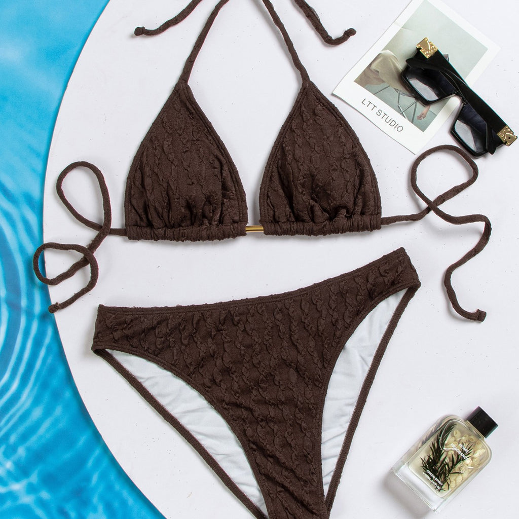 Metal Pendant Triangle-bra Bikini