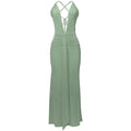 Draped Design Waist-cinching Dress