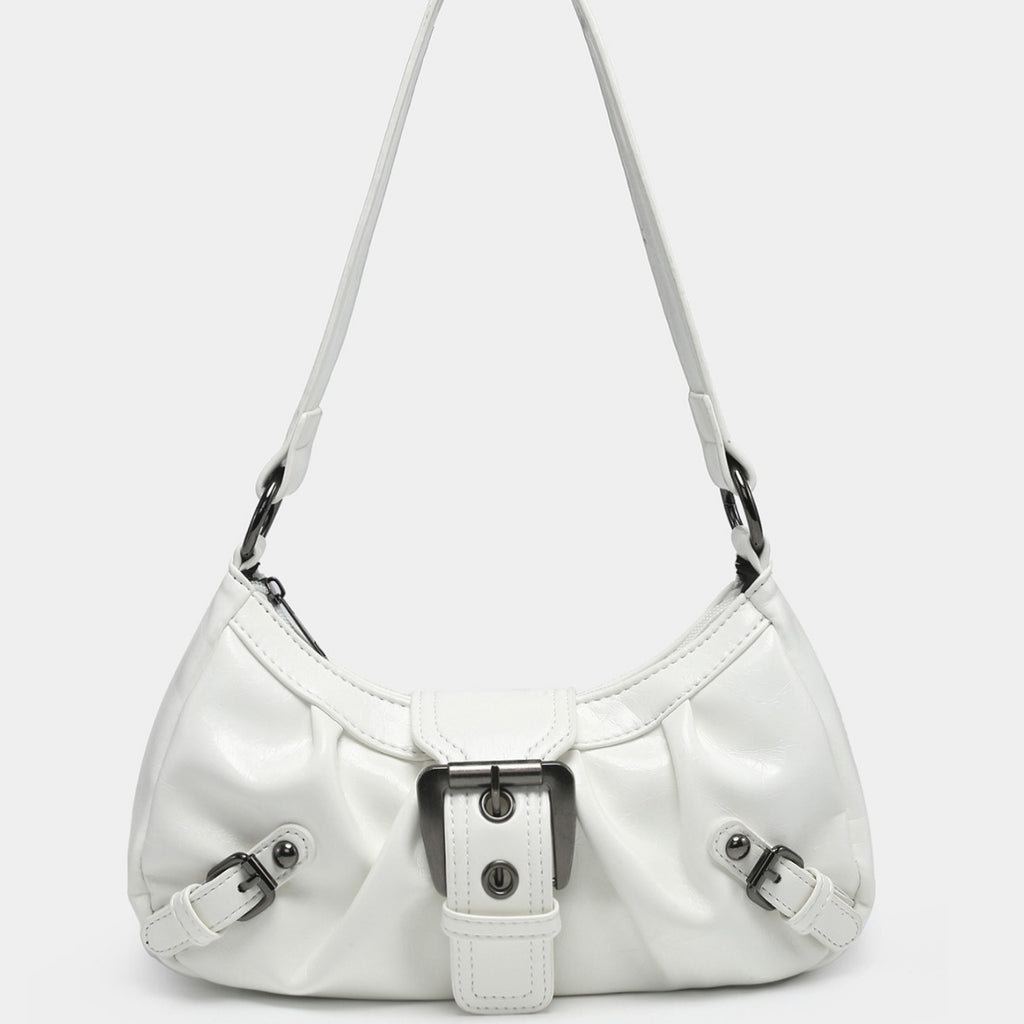 Vintage Two-tone Leather Shoulder Bag