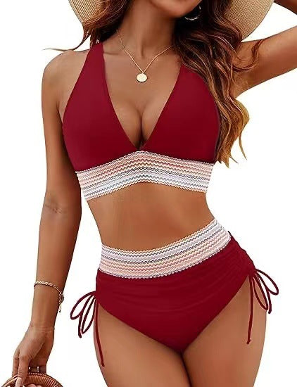 Poilty High Waist Bikini Split Suit