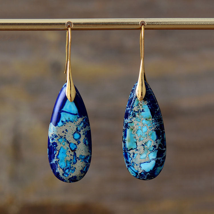 Stone Drop Earrings