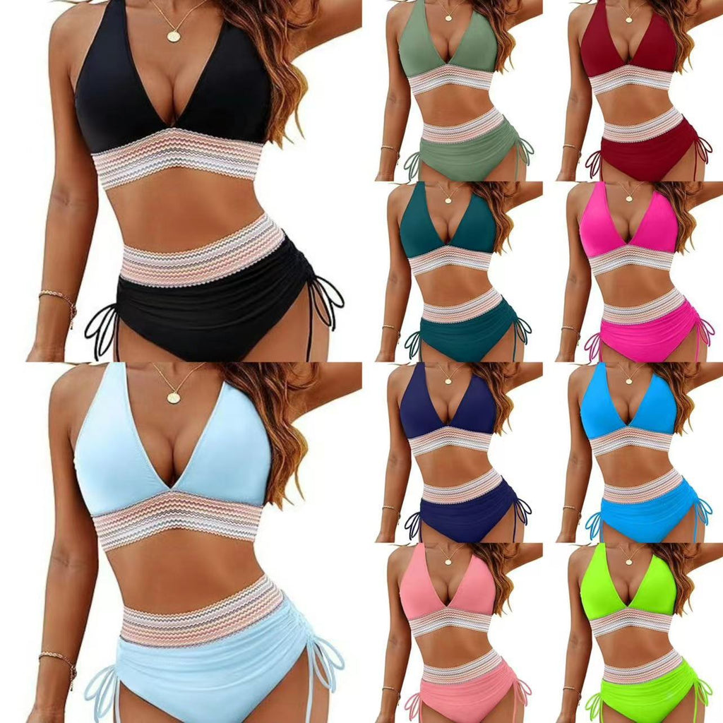 Poilty High Waist Bikini Split Suit