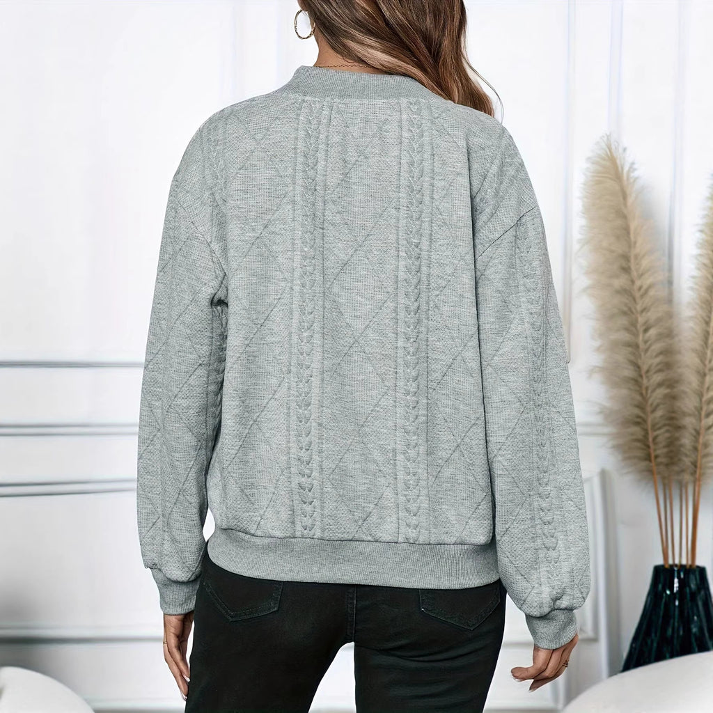Kamata Zipper Long Sleeved Casual Jacket