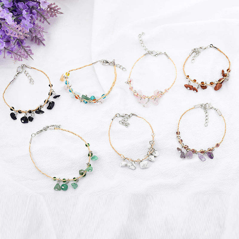 Raffia Anklet