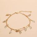 Frosted Round Bead Anklets