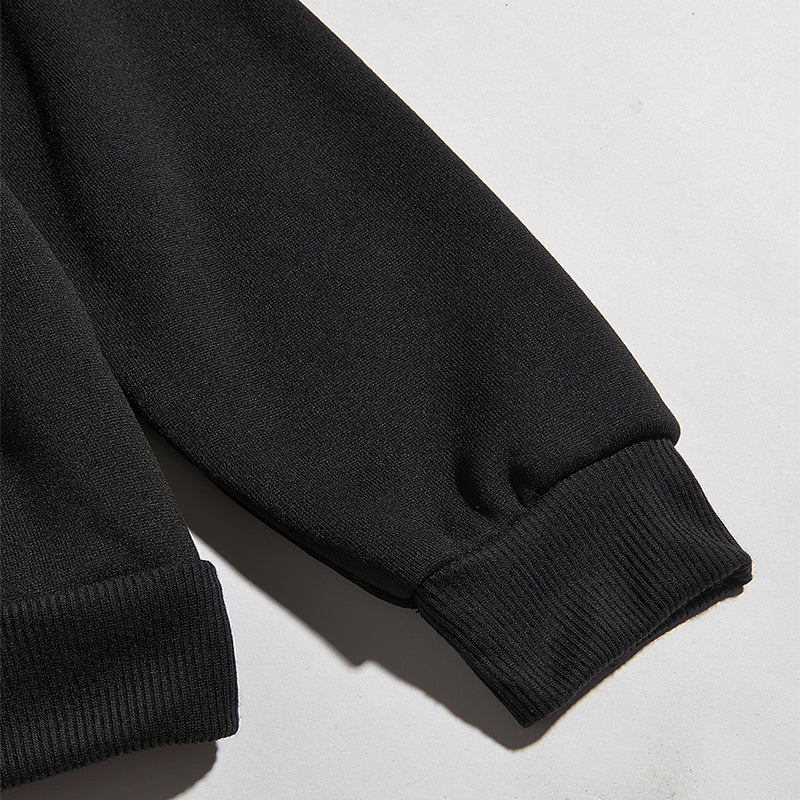 Do What Makes You Happy Print Sweatshirt Hooded