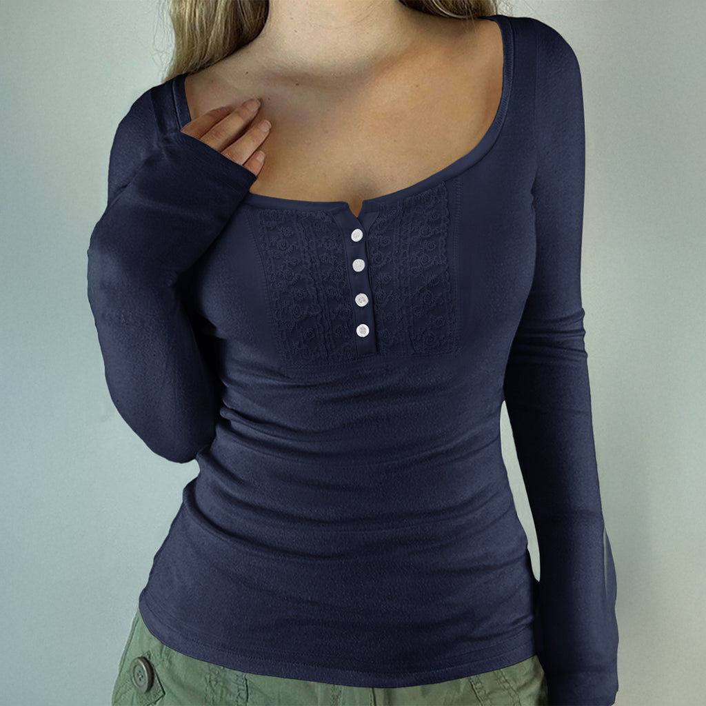 Versatile Button-down  Base T-shirt