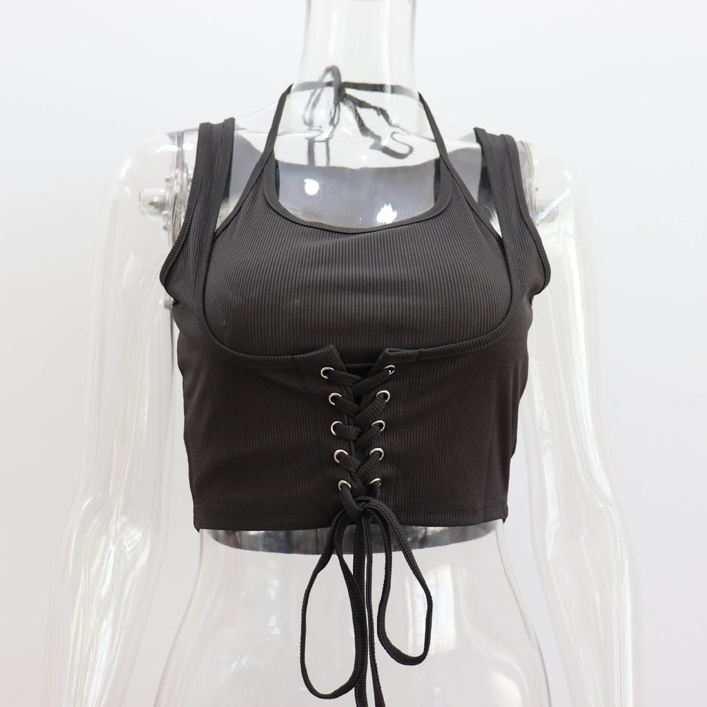 Ladies Sleeveless Tie-up Top