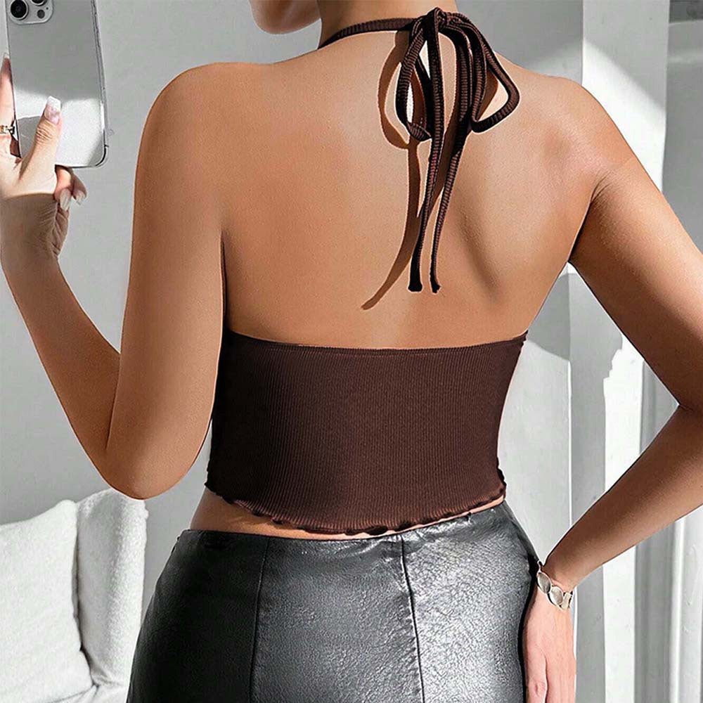 Backless Short Top