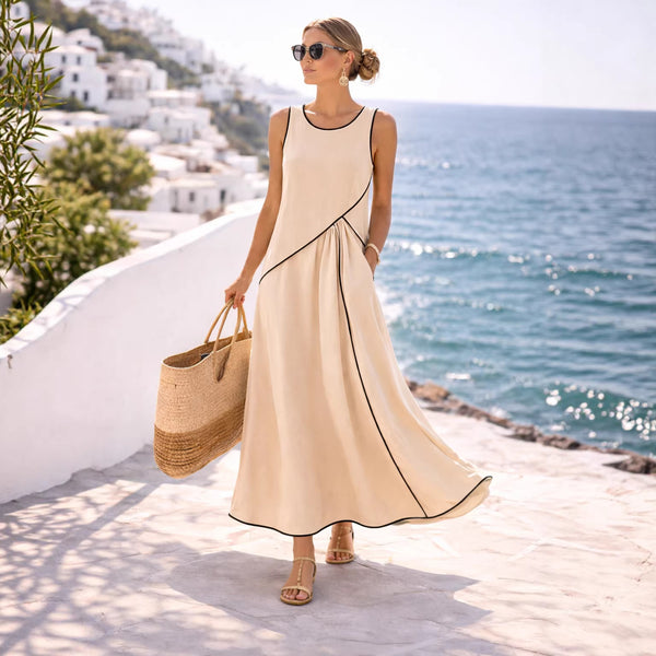 Mediterranean-style Vacation Dress
