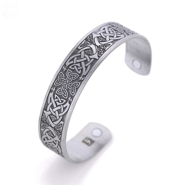 Red Copper Plating Open-ended Bracelet