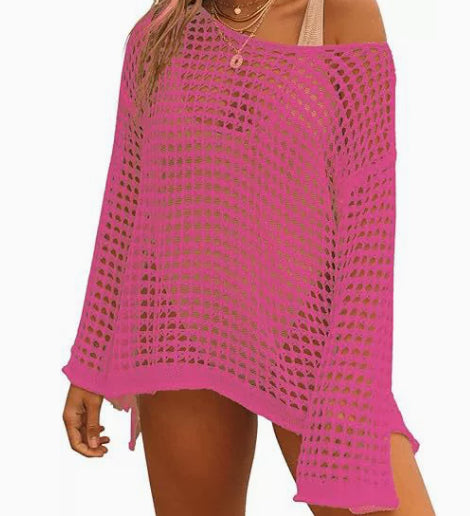 Mesh Hollow Out Knitwear Swimsuit