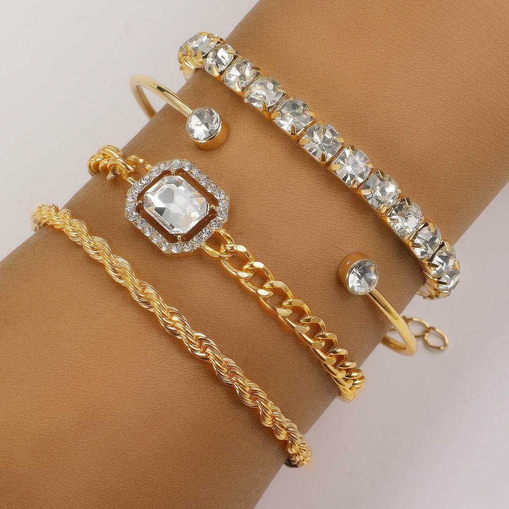 4 Pcs Crystal Bracelet