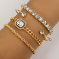 4 Pcs Crystal Bracelet