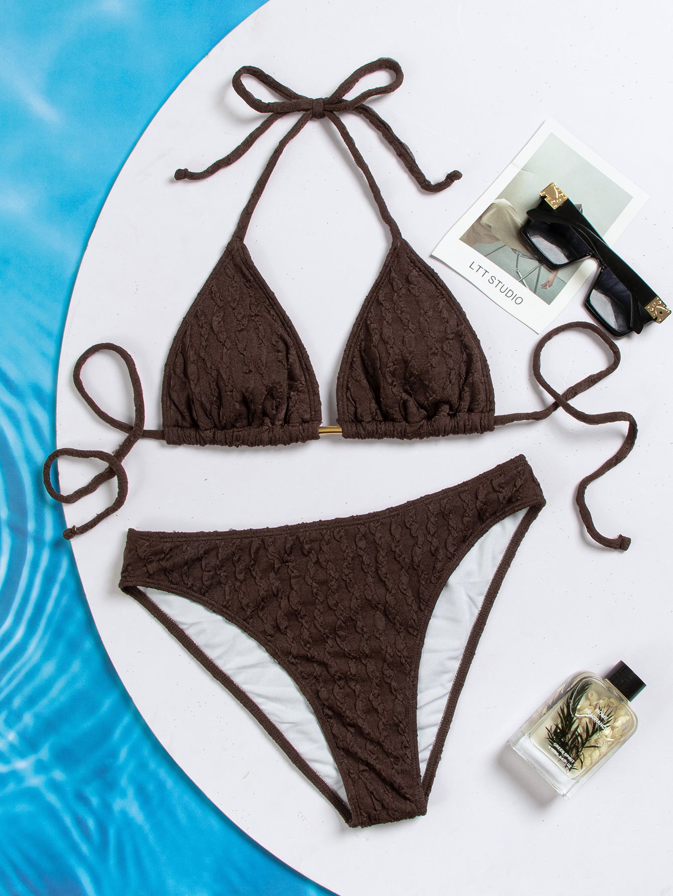 Metal Pendant Triangle-bra Bikini