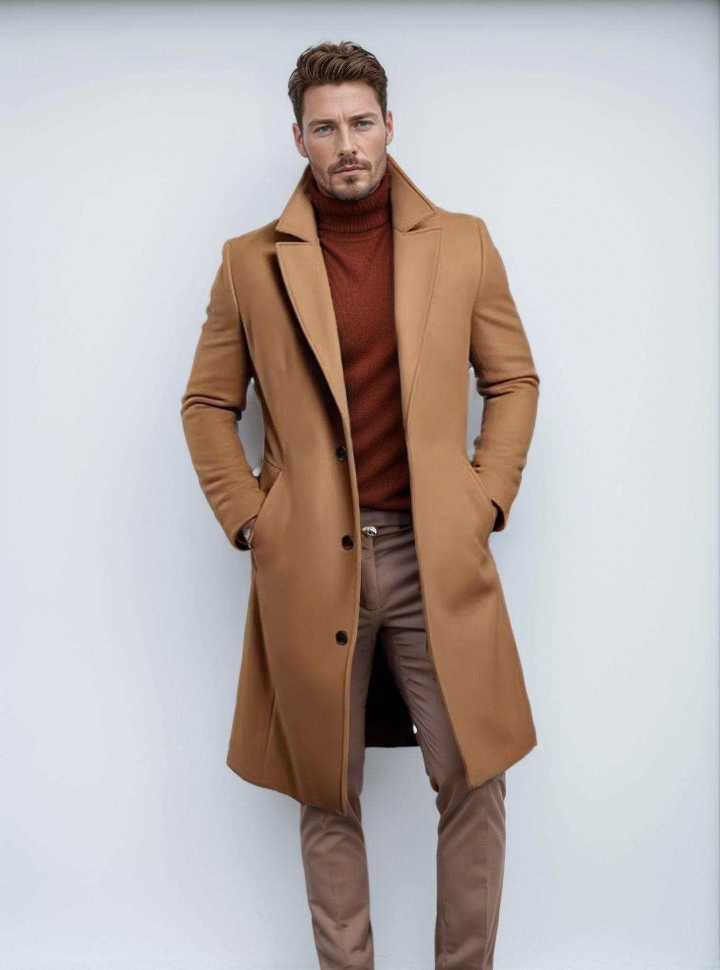 Business Mid-length Trench Coat