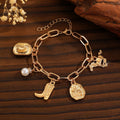 Ethnic-style Cowboy Hat Boots Necklace