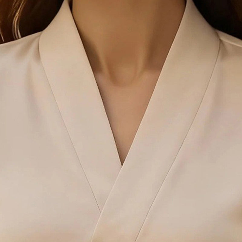 Shiny Finish Long Sleeve Dress Shirt