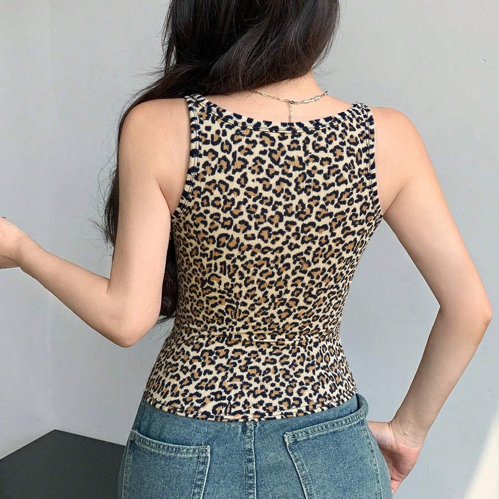 Leopard Print Vest Top