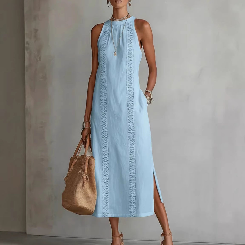 Halter Neck Sleeveless Dress