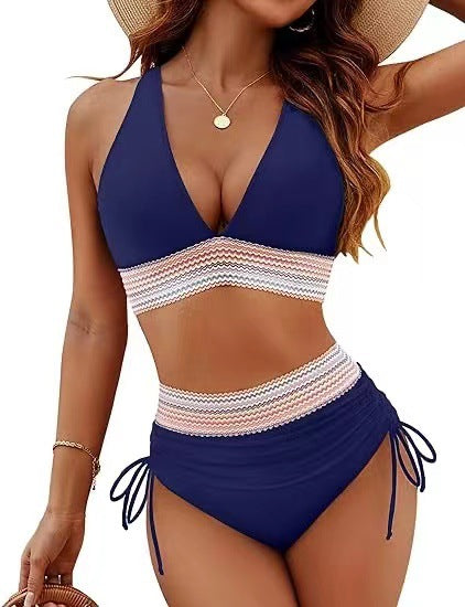 Poilty High Waist Bikini Split Suit
