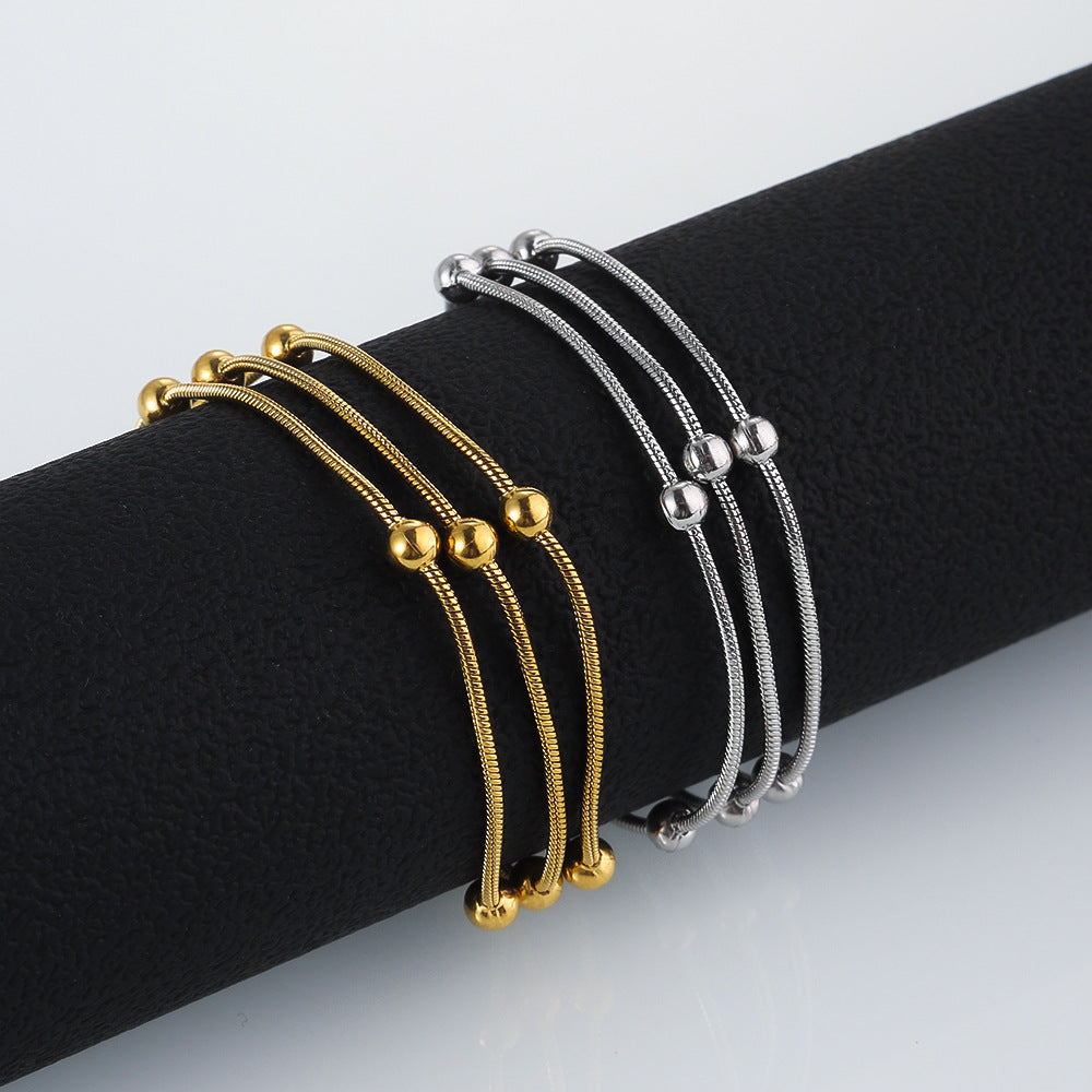 Three-layer Beaded Bracelet