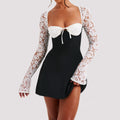 Corset Backless Lace Up Short Dresses