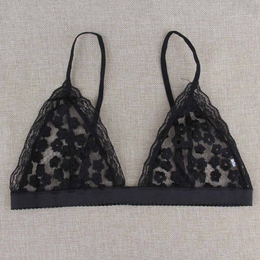 Lace Sling Three-Point Beach Bikini Bra